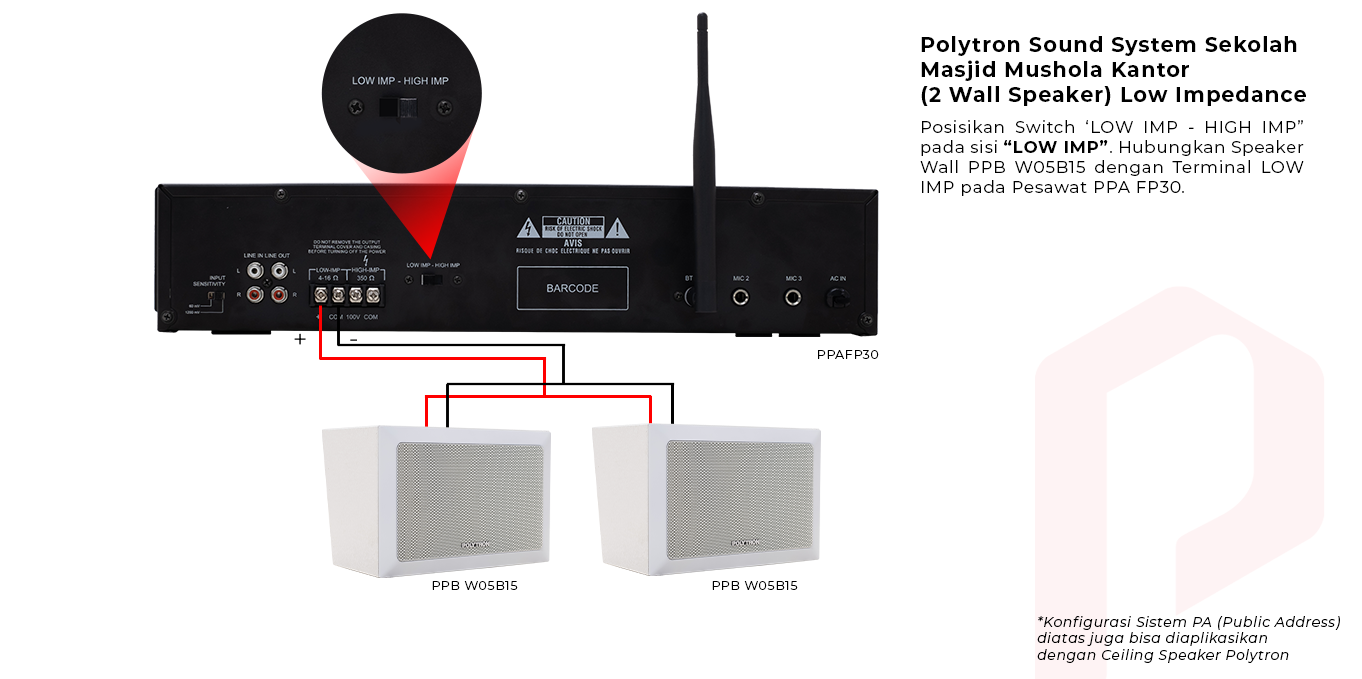bundling sound system 2 wall speaker